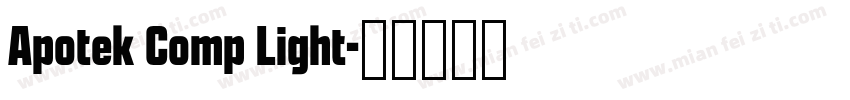 Apotek Comp Light字体转换